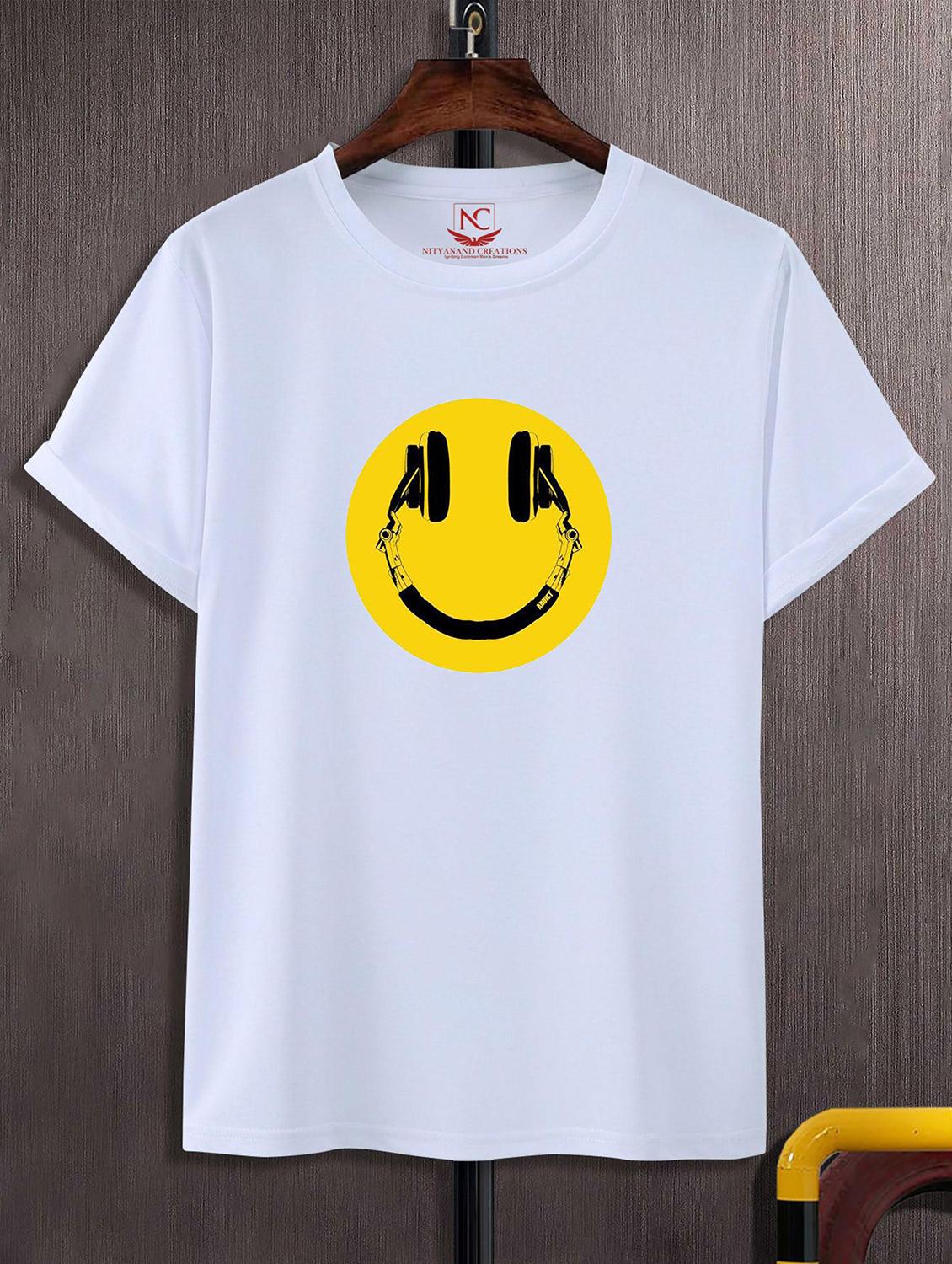 unisex white graphic printed t-shirt - 20824909 -  Zoom Image - 0