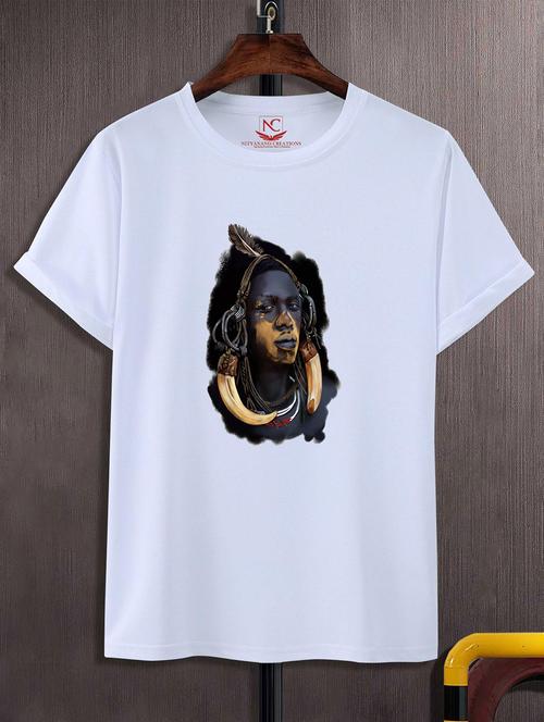 unisex white graphic printed t-shirt - 20824910 -  Standard Image - 0