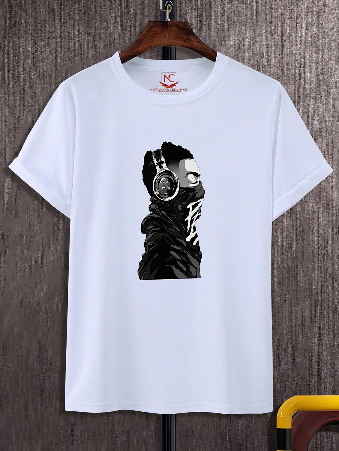 unisex white graphic printed t-shirt - 20824912 -  Zoom Image - 0
