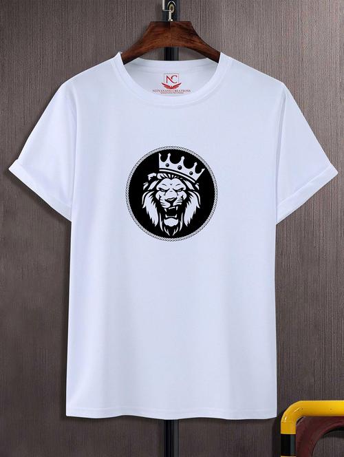 unisex white graphic printed t-shirt - 20824914 -  Standard Image - 0