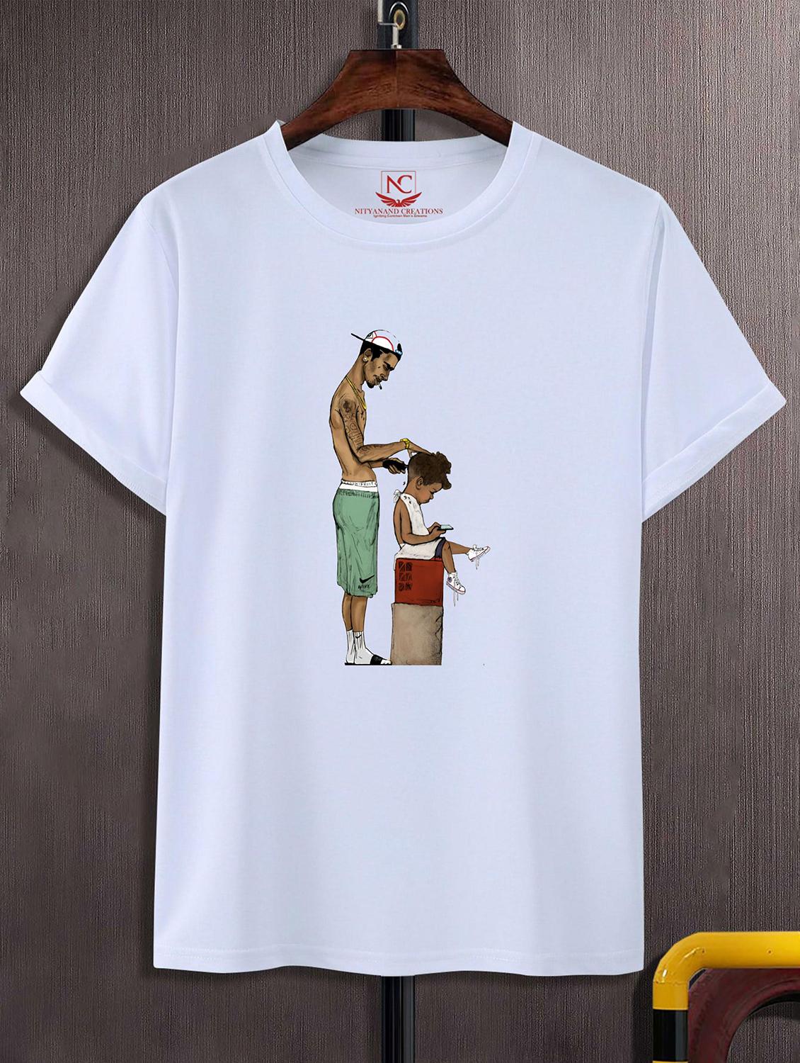 unisex white graphic printed t-shirt - 20824917 -  Zoom Image - 0