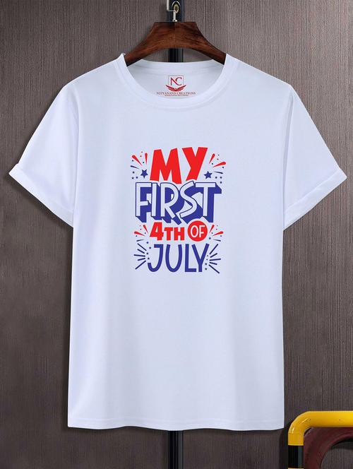 unisex white graphic printed t-shirt - 20824918 -  Standard Image - 0