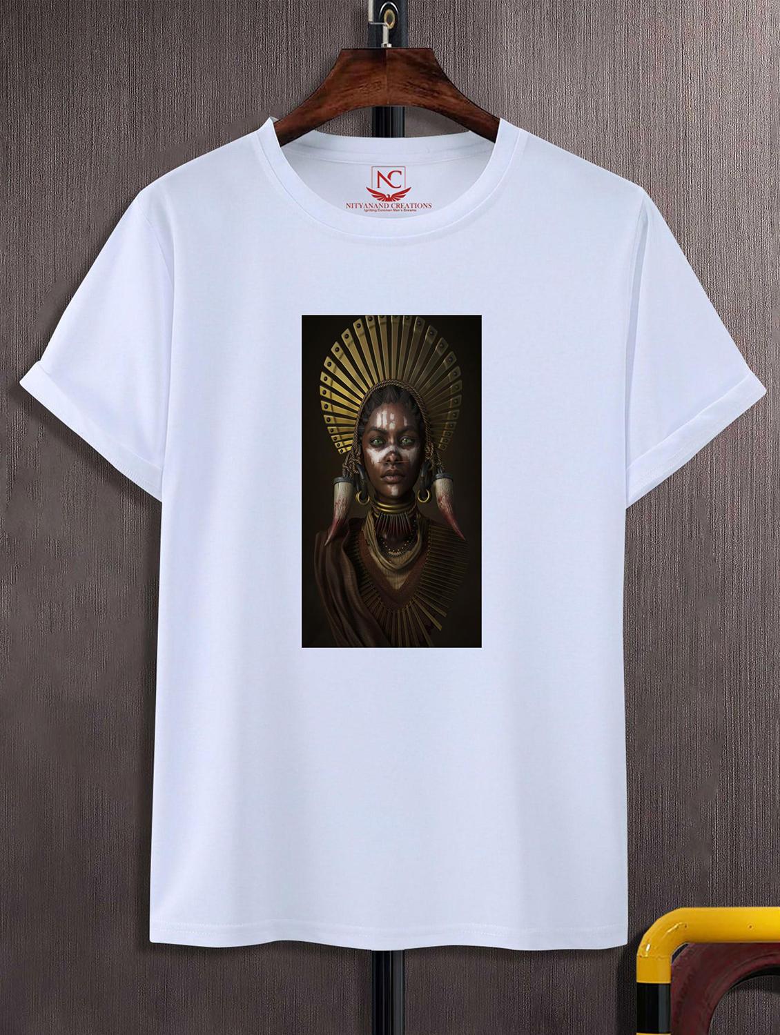 unisex white graphic printed t-shirt - 20824920 -  Zoom Image - 0
