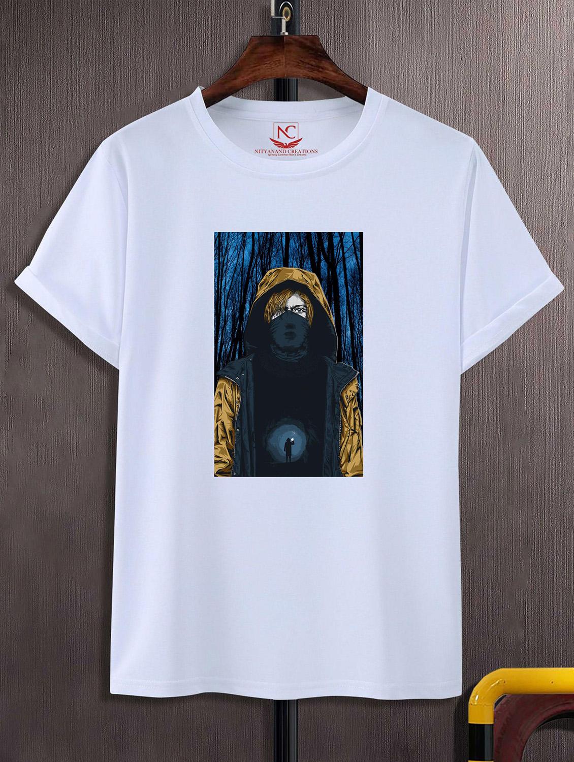 unisex white graphic printed t-shirt - 20824923 - Zoom Image - 0