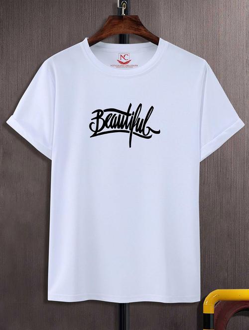 unisex white graphic printed t-shirt - 20824926 -  Standard Image - 0