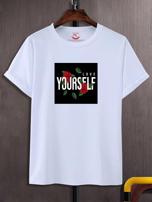 unisex white graphic printed t-shirt - 20824937 -  Standard Image - 0