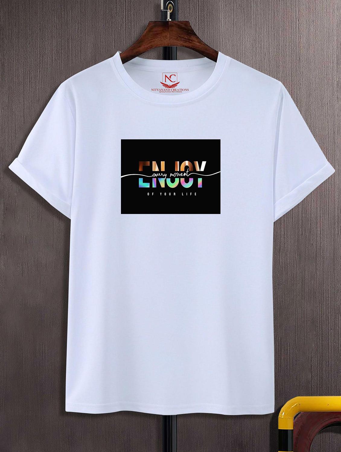 unisex white graphic printed t-shirt - 20824940 - Zoom Image - 0