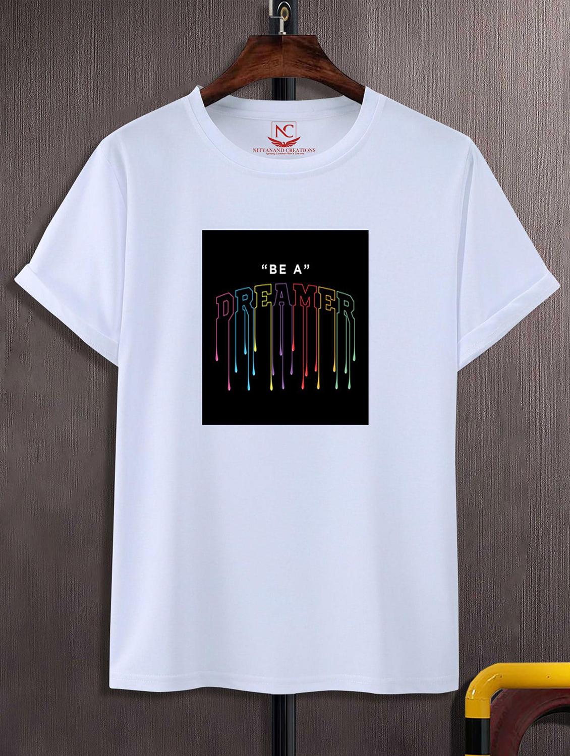 unisex white graphic printed t-shirt - 20824943 -  Zoom Image - 0