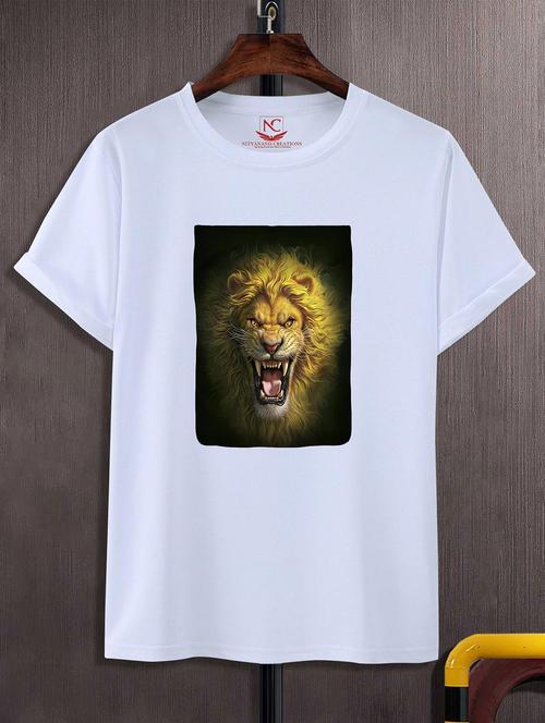 unisex white graphic printed t-shirt - 20824945 -  Standard Image - 0