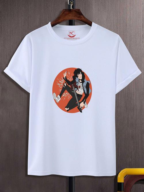 unisex white graphic printed t-shirt - 20824947 -  Standard Image - 0
