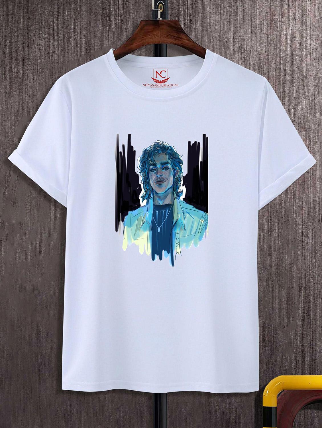 unisex white graphic printed t-shirt - 20824949 -  Zoom Image - 0