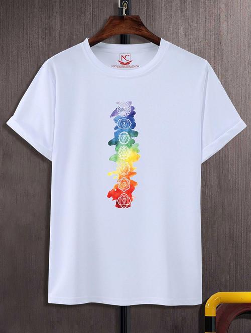 unisex white graphic printed t-shirt - 20824950 - Standard Image - 0