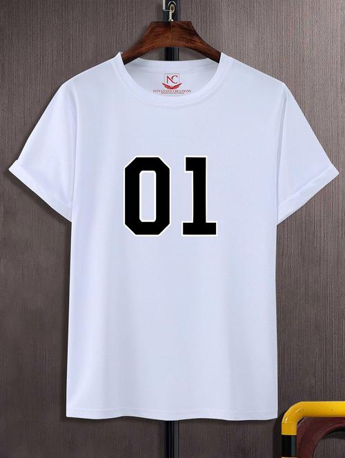 unisex white graphic printed t-shirt - 20824955 -  Standard Image - 0