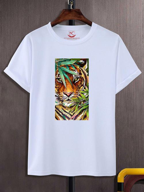 unisex white graphic printed t-shirt - 20824962 - Standard Image - 0