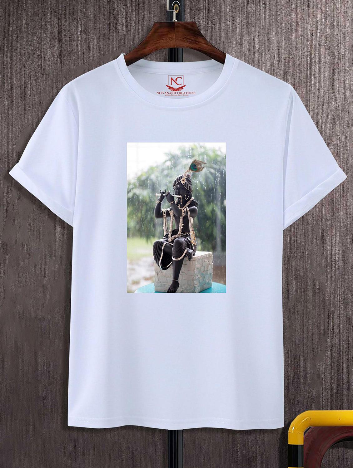 unisex white graphic printed t-shirt - 20824968 -  Zoom Image - 0
