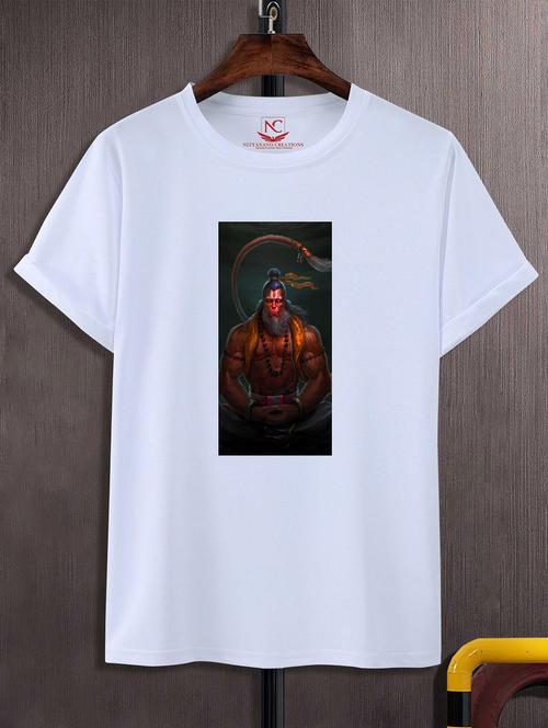 unisex white graphic printed t-shirt - 20824969 -  Standard Image - 0