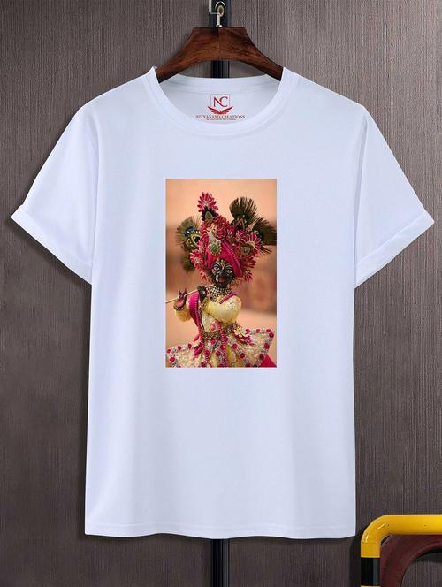 unisex white graphic printed t-shirt - 20824972 - Standard Image - 0