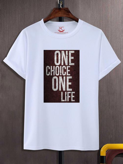 unisex white graphic printed t-shirt - 20824980 - Standard Image - 0