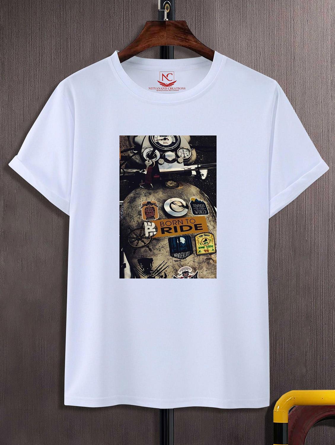 unisex white graphic printed t-shirt - 20824982 -  Zoom Image - 0