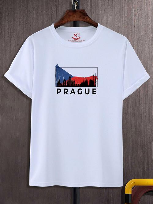 unisex white graphic printed t-shirt - 20824983 -  Standard Image - 0