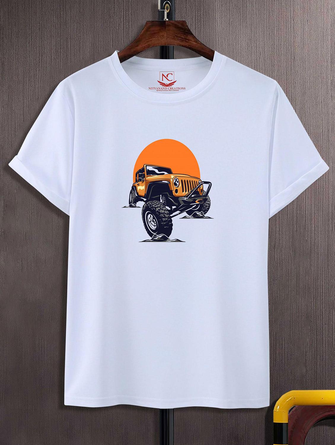 unisex white graphic printed t-shirt - 20824989 - Zoom Image - 0