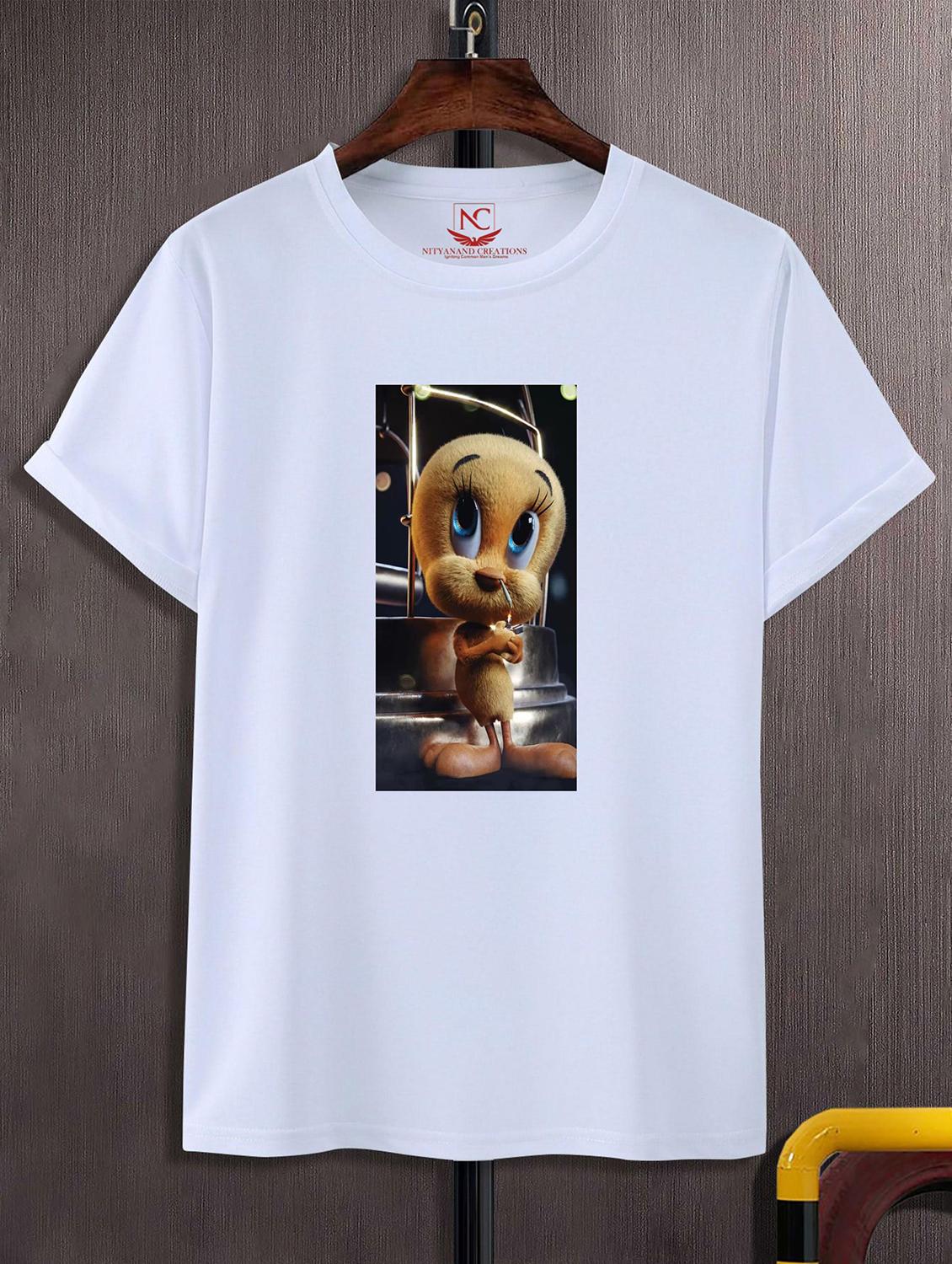 unisex white graphic printed t-shirt - 20824991 -  Zoom Image - 0
