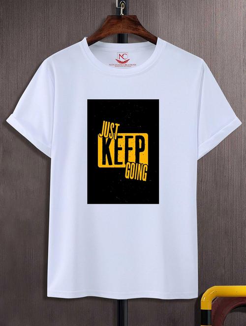 unisex white graphic printed t-shirt - 20824994 -  Standard Image - 0