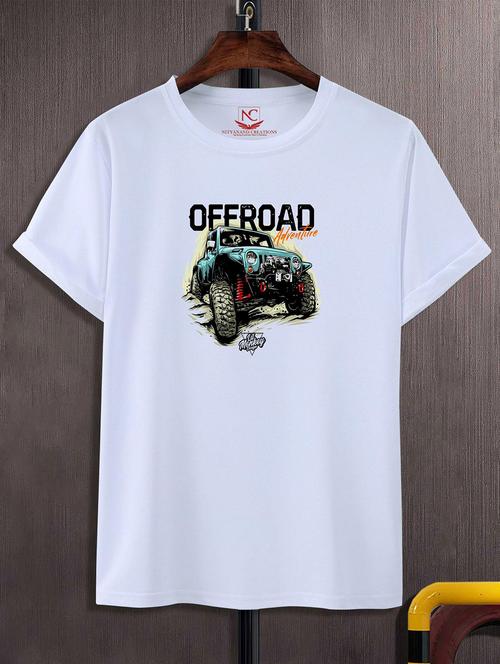unisex white graphic printed t-shirt - 20824995 -  Standard Image - 0
