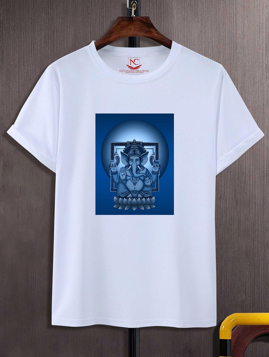 unisex white graphic printed t-shirt - 20824996 - Zoom Image - 0