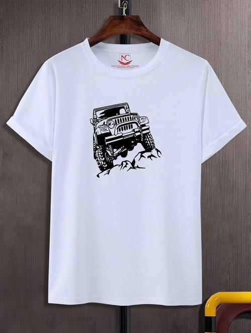 unisex white graphic printed t-shirt - 20824998 - Standard Image - 0