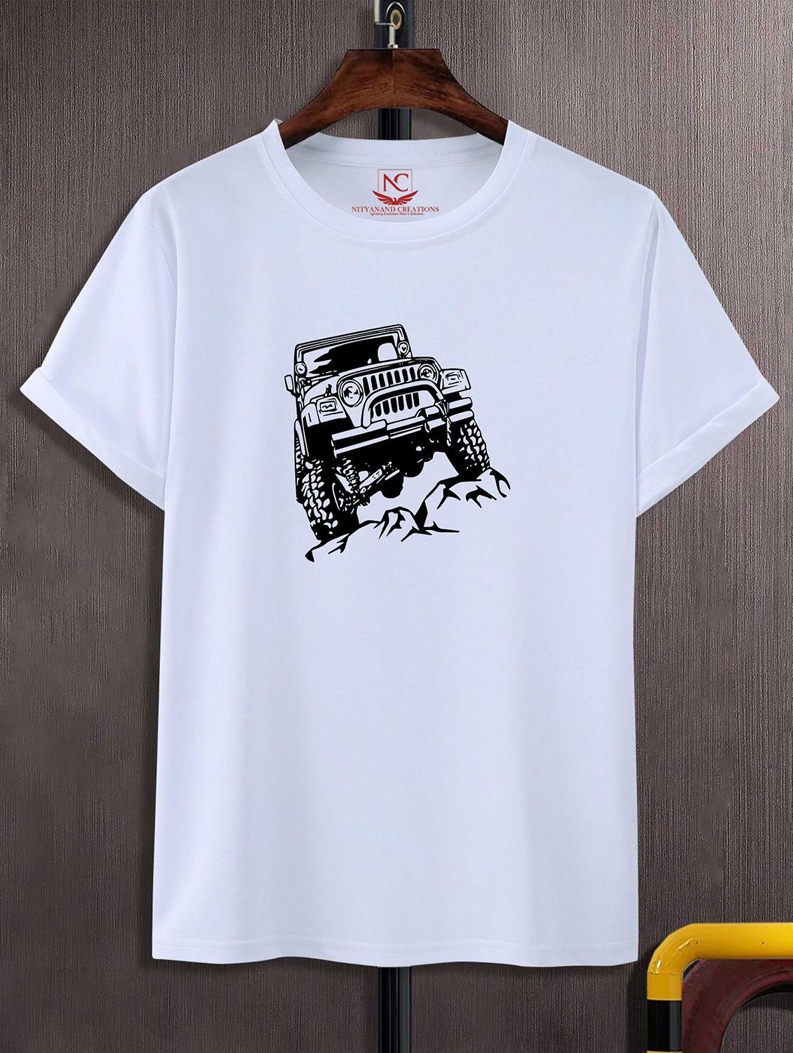 unisex white graphic printed t-shirt - 20824998 - Zoom Image - 0