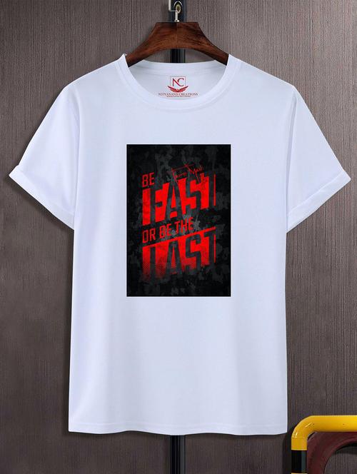 unisex white graphic printed t-shirt - 20825000 -  Standard Image - 0