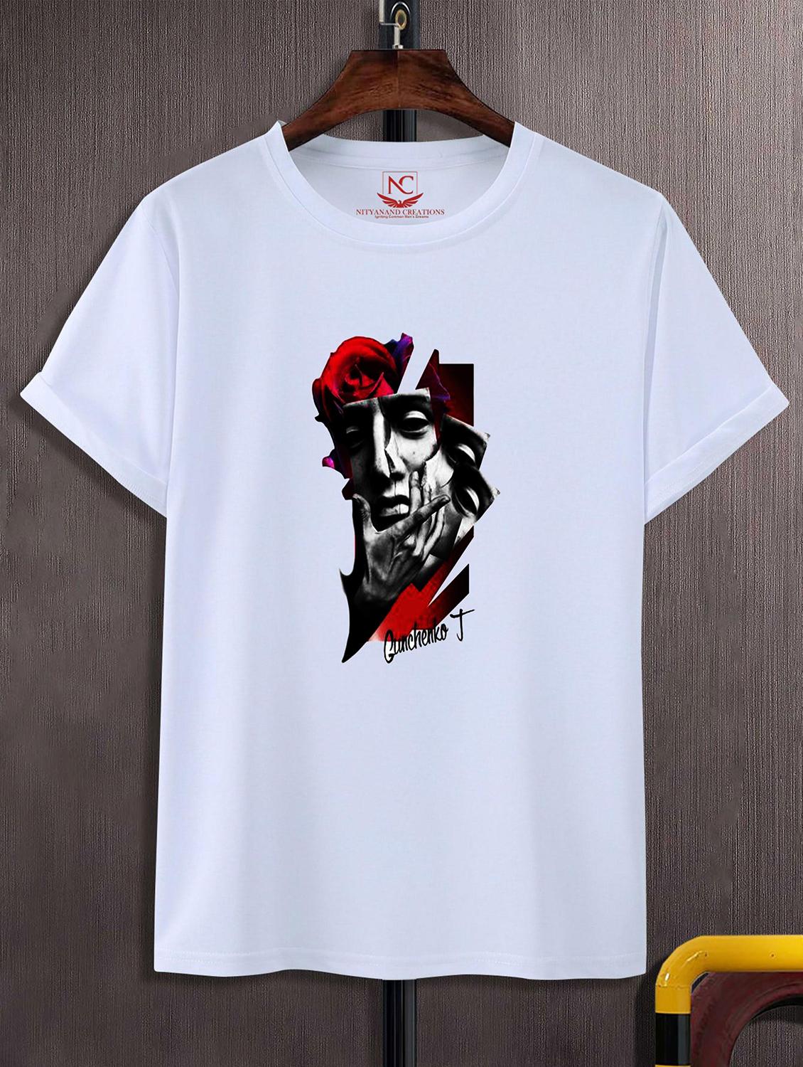 unisex white graphic printed t-shirt - 20825001 - Zoom Image - 0