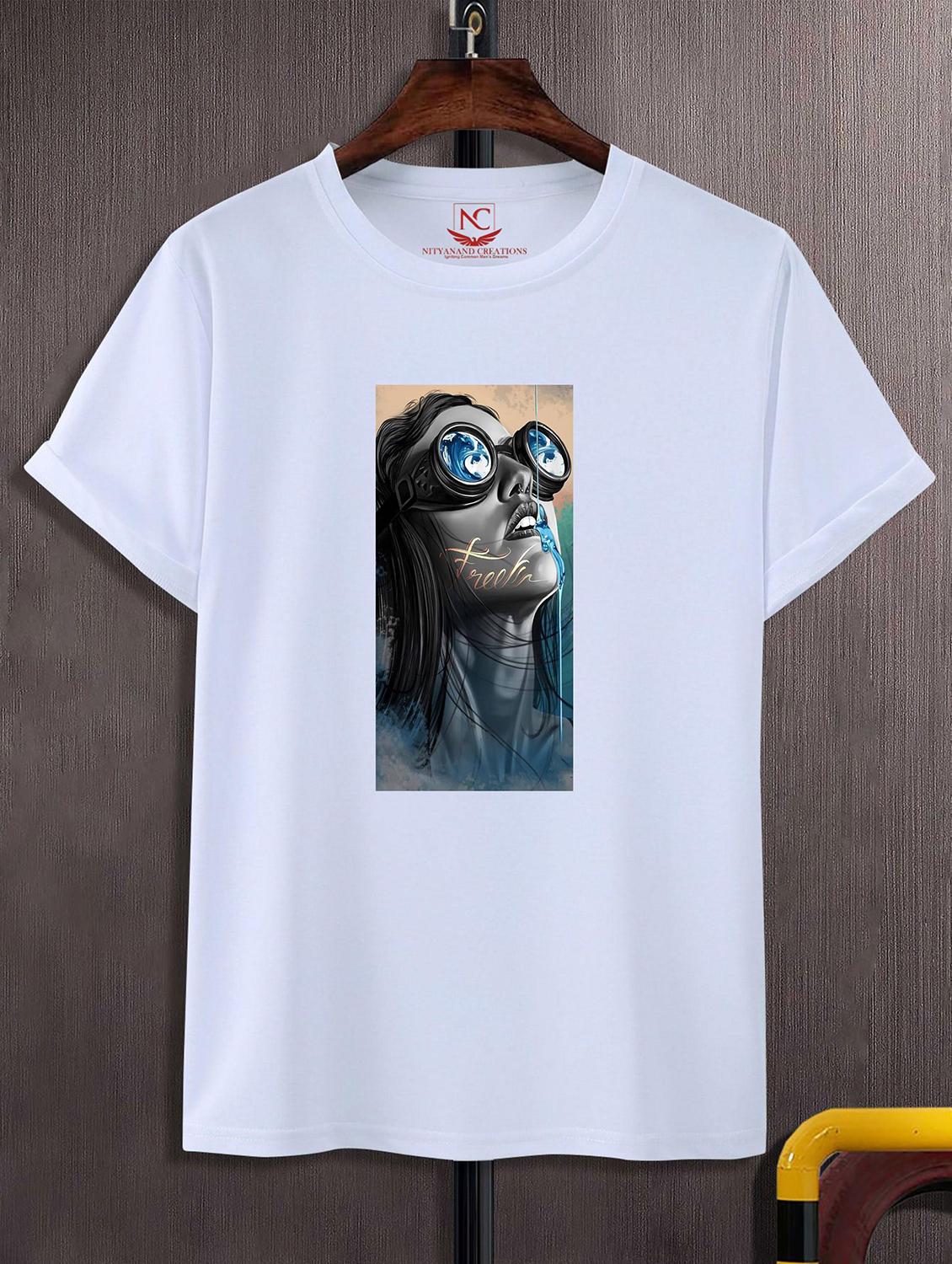 unisex white graphic printed t-shirt - 20825006 - Zoom Image - 0