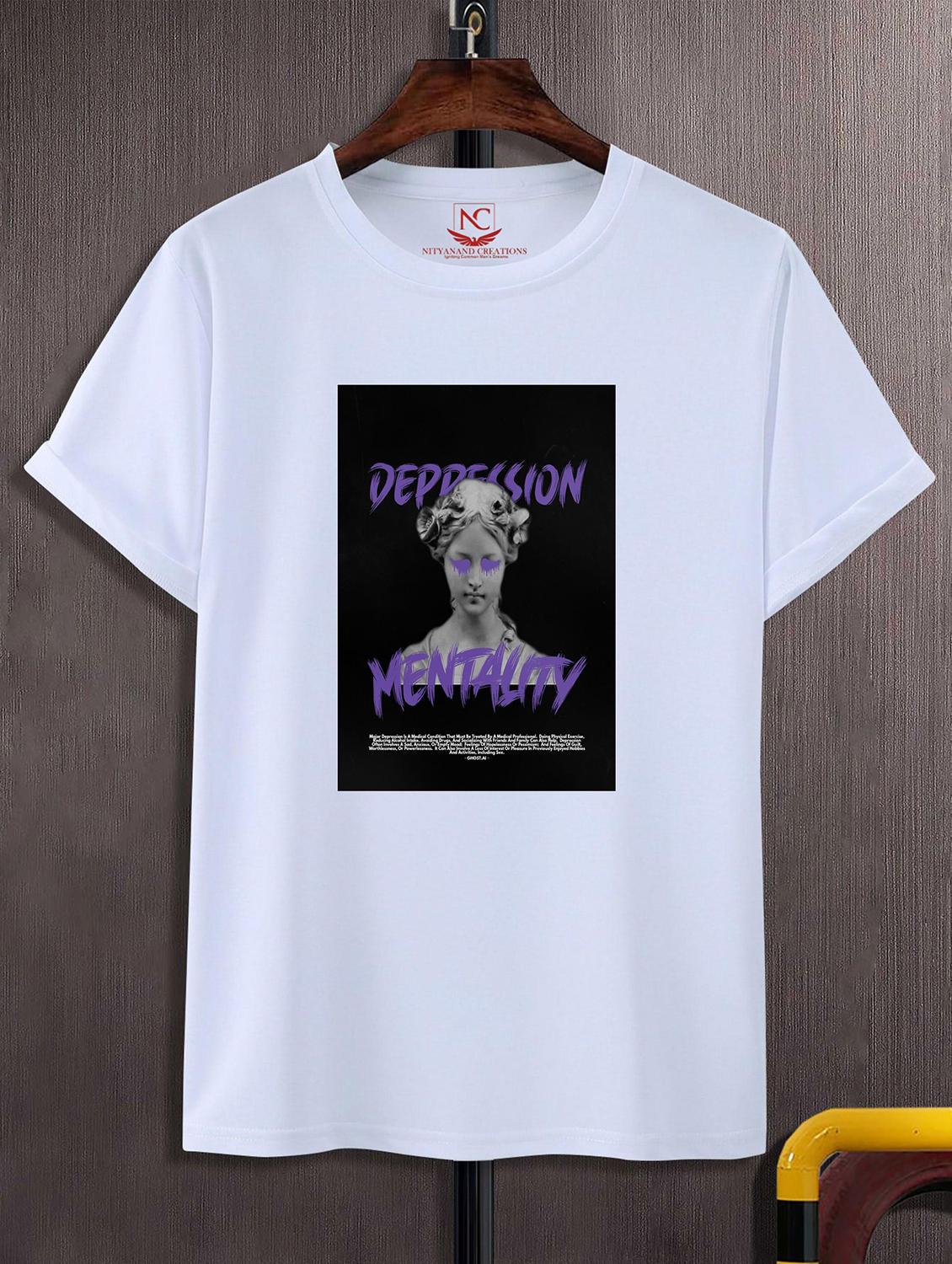 unisex white graphic printed t-shirt - 20825010 - Zoom Image - 0