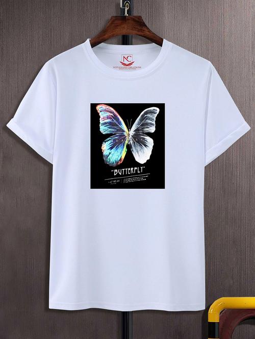 unisex white graphic printed t-shirt - 20825016 - Standard Image - 0