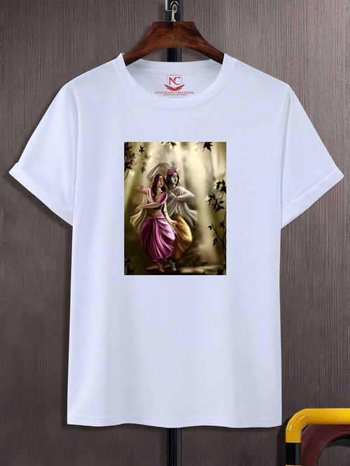 unisex white graphic printed t-shirt - 20825025 -  Standard Image - 0