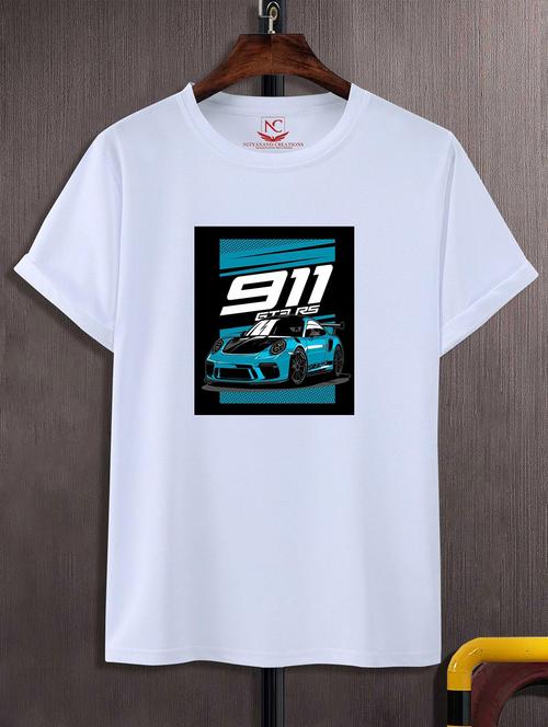 unisex white graphic printed t-shirt - 20825030 - Standard Image - 0
