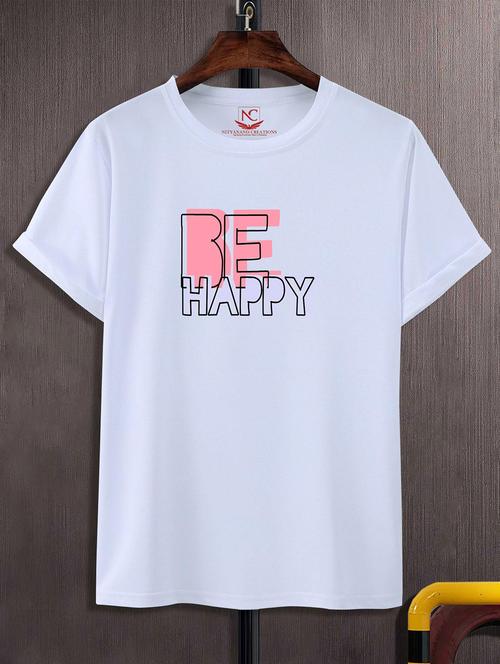 unisex white graphic printed t-shirt - 20825033 - Standard Image - 0