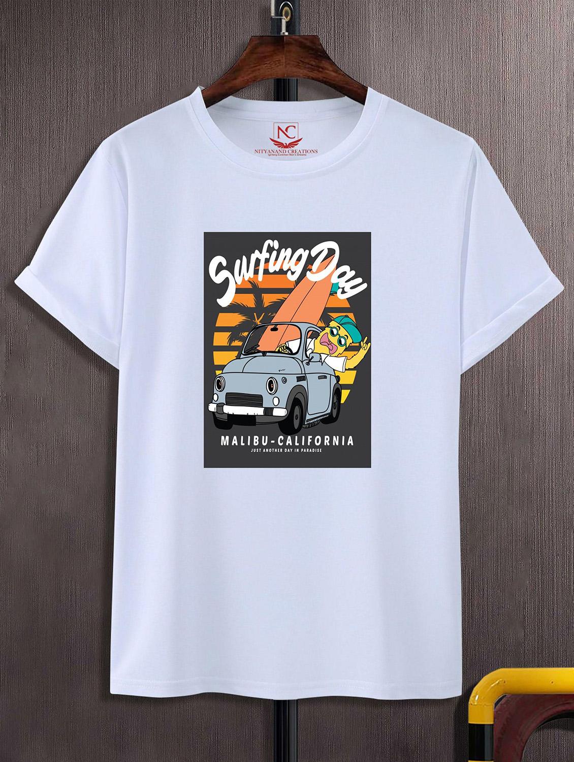 unisex white graphic printed t-shirt - 20825050 - Zoom Image - 0