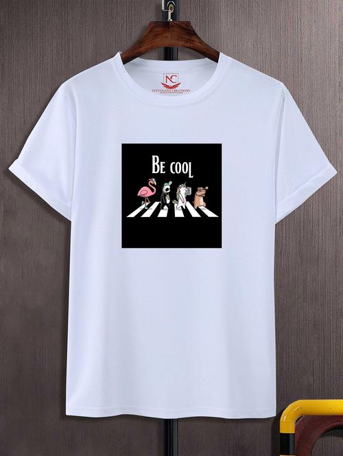 unisex white graphic printed t-shirt - 20825053 - Standard Image - 0