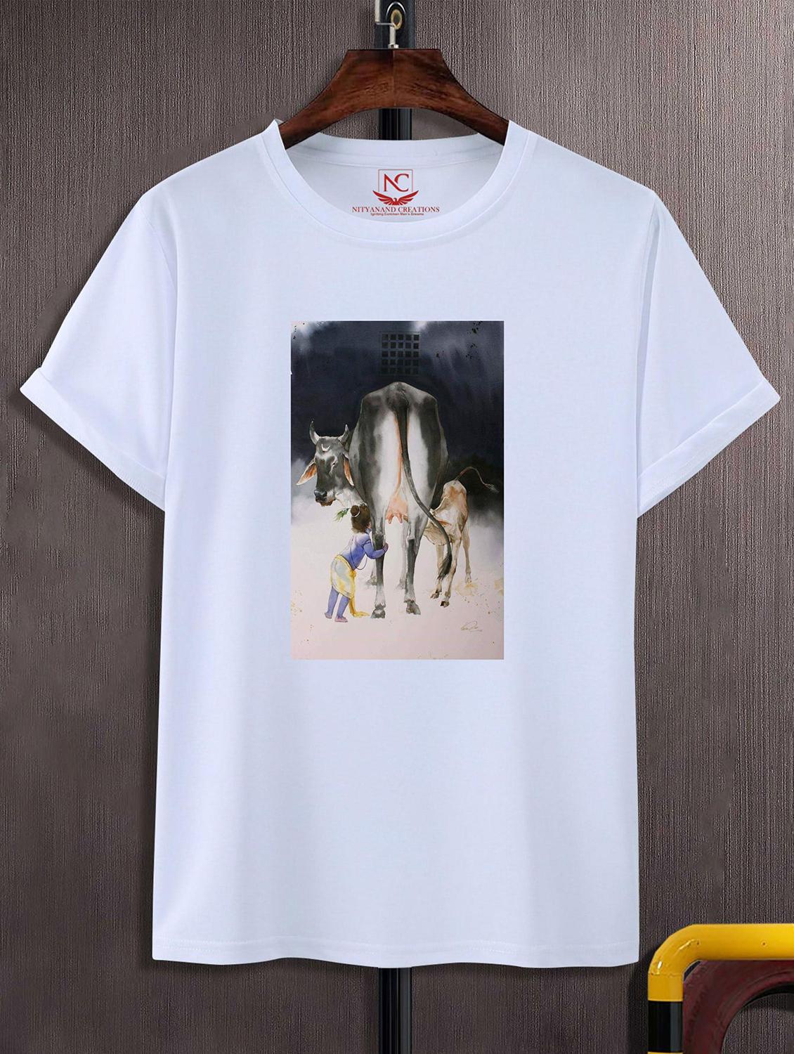 unisex white graphic printed t-shirt - 20825054 - Zoom Image - 0