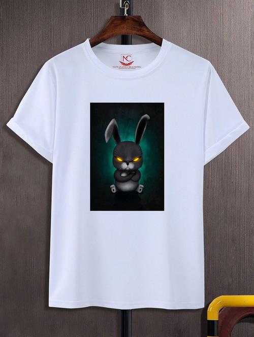 unisex white graphic printed t-shirt - 20825056 -  Standard Image - 0