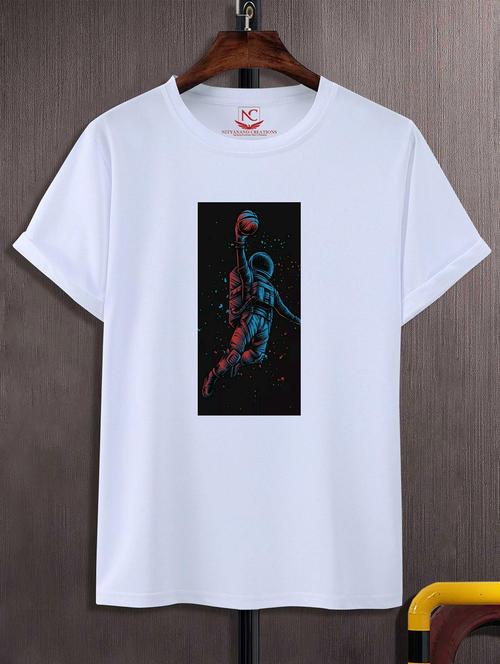 unisex white graphic printed t-shirt - 20825059 -  Standard Image - 0