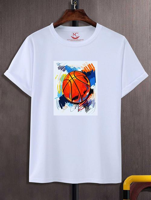 unisex white graphic printed t-shirt - 20825065 -  Standard Image - 0