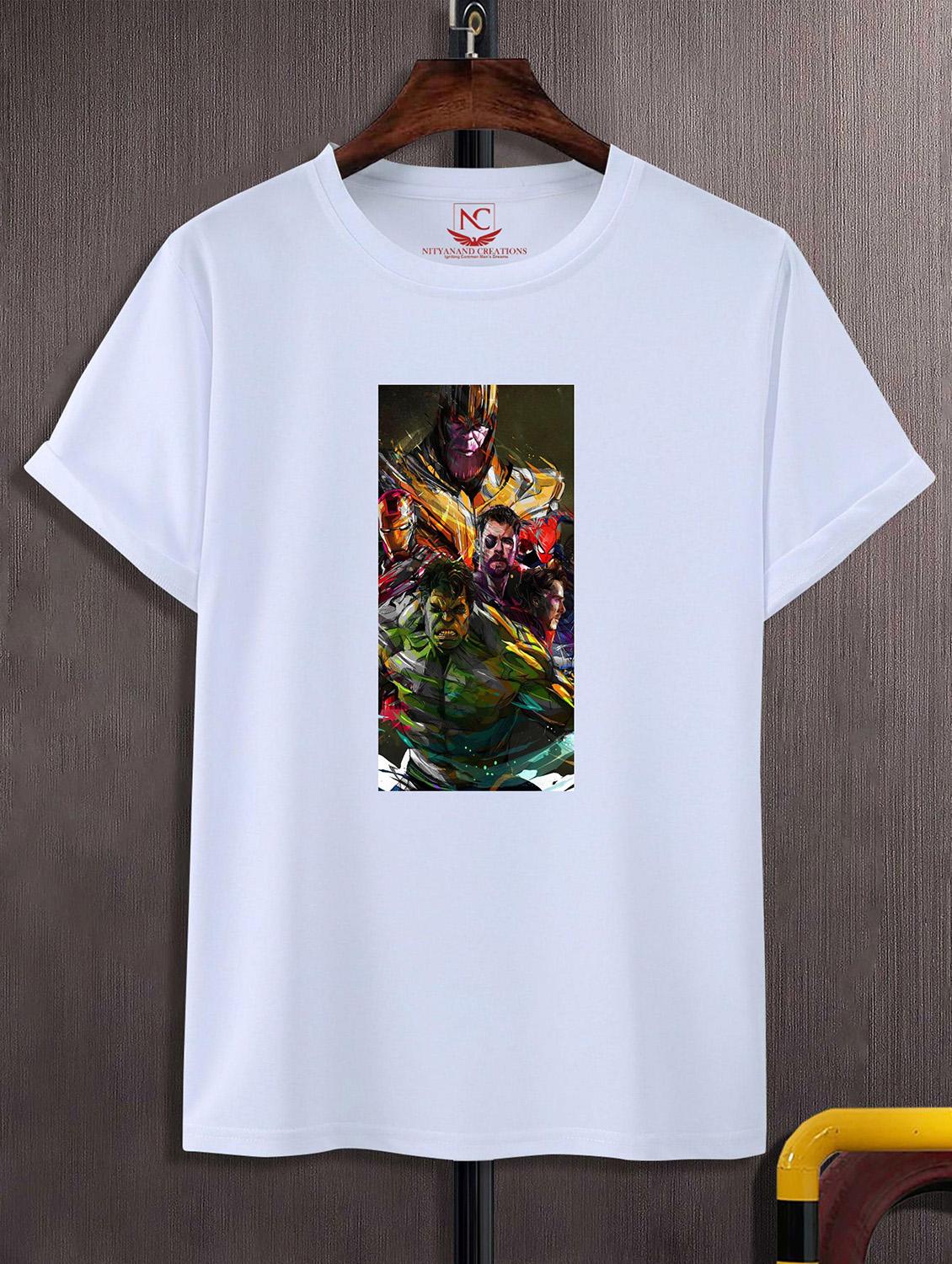 unisex white graphic printed t-shirt - 20825068 - Zoom Image - 0