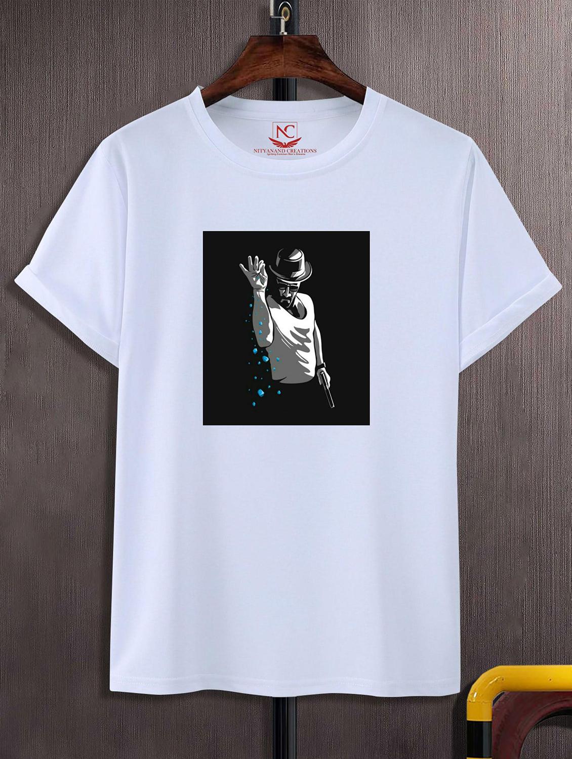 unisex white graphic printed t-shirt - 20825069 -  Zoom Image - 0