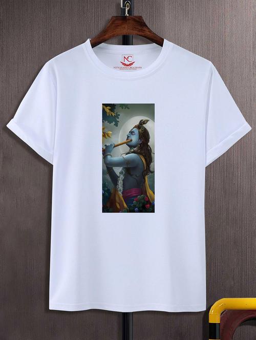 unisex white graphic printed t-shirt - 20825077 -  Standard Image - 0