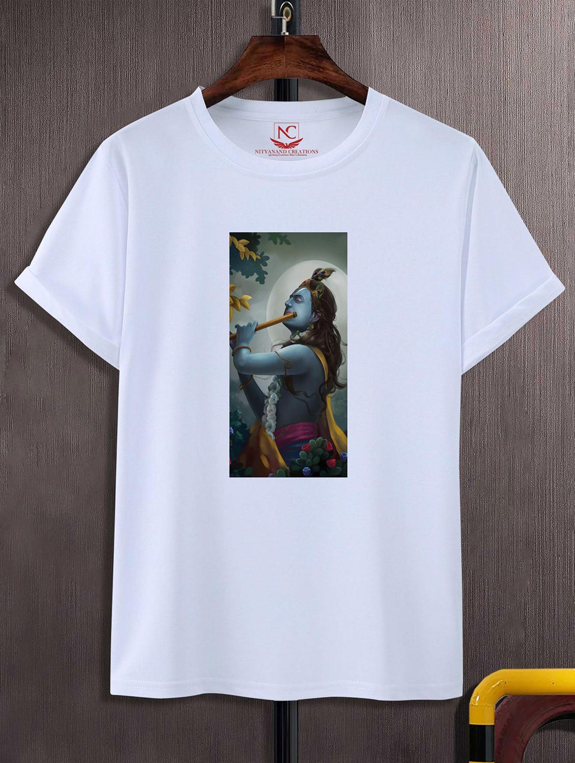 unisex white graphic printed t-shirt - 20825077 -  Zoom Image - 0