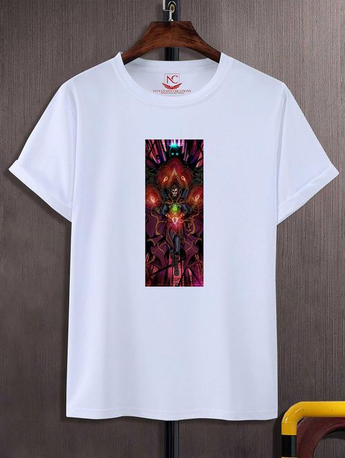 unisex white graphic printed t-shirt - 20825083 -  Standard Image - 0